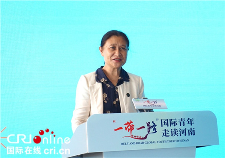 中國人民對(duì)外友好協(xié)會(huì)二級(jí)巡視員李冬梅致辭。賈親親 攝