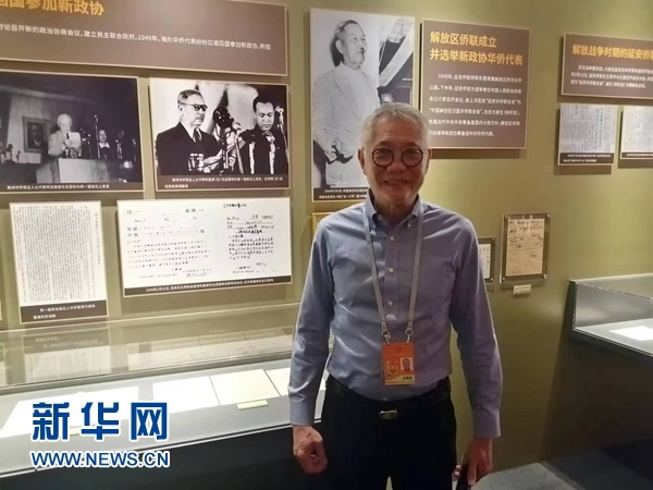 印尼廣東社團聯(lián)合總會總主席張錦泉。新華網(wǎng)記者 侯強 攝