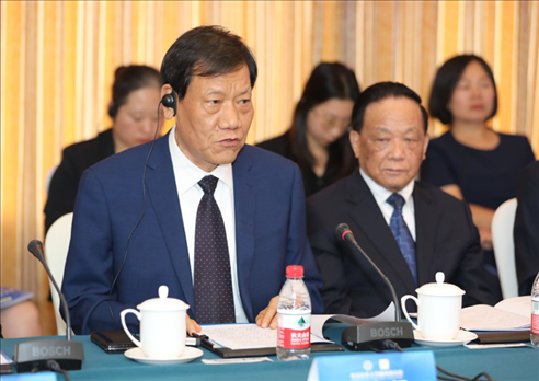 中國社會工作聯(lián)合會會長陳存根致辭。主辦方供圖