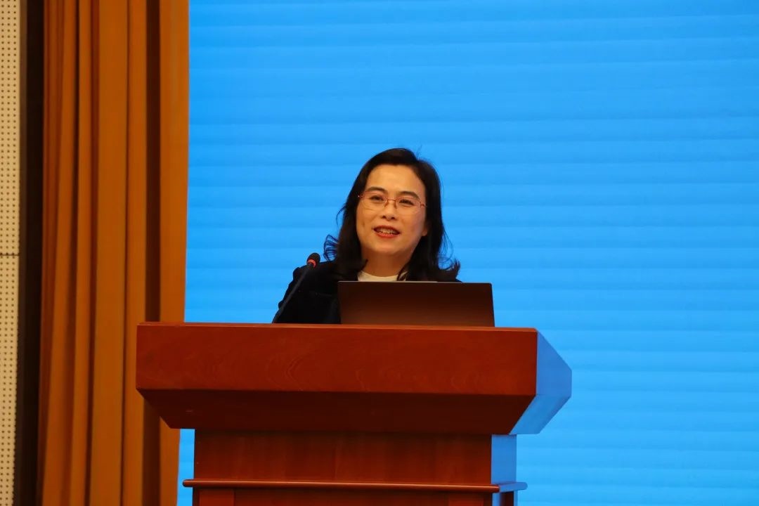 浙江師范大學(xué)副校長(zhǎng)張建珍致辭。主辦方供圖
