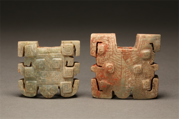 獸面形玉飾件。國(guó)家文物局供圖