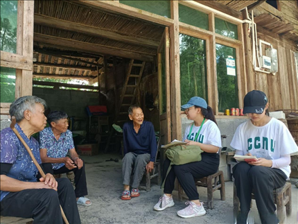 △ 2022年7月，華中師范大學生命科學學院鄉(xiāng)村振興之旅暑期實踐隊赴湖北省恩施市宣恩縣長潭河侗族鄉(xiāng)開展“生態(tài)文明助力鄉(xiāng)村振興”暑期社會實踐活動。