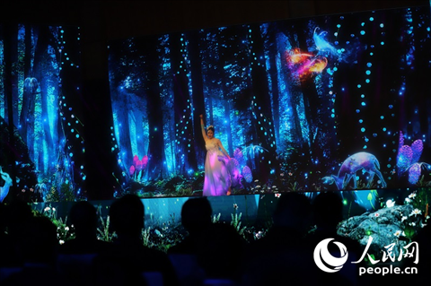 原創(chuàng)舞蹈《萬(wàn)物有靈》。人民網(wǎng)記者 李發(fā)興攝