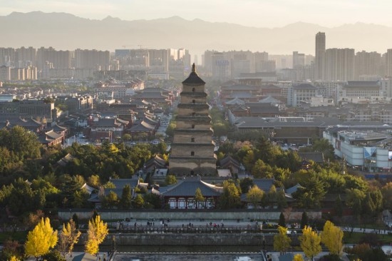 西安大雁塔景色（2023年11月17日攝，無人機(jī)照片）。新華社記者 邵瑞 攝