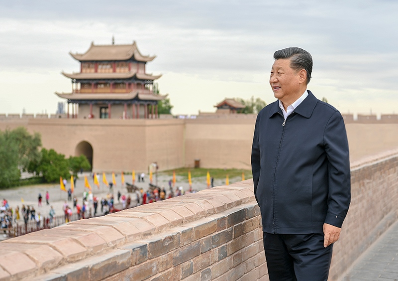 2019年8月20日，習近平總書記來到甘肅嘉峪關關城，登上城樓察看關城整體面貌，聽取河西走廊長城、關隘歷史文化情況介紹。