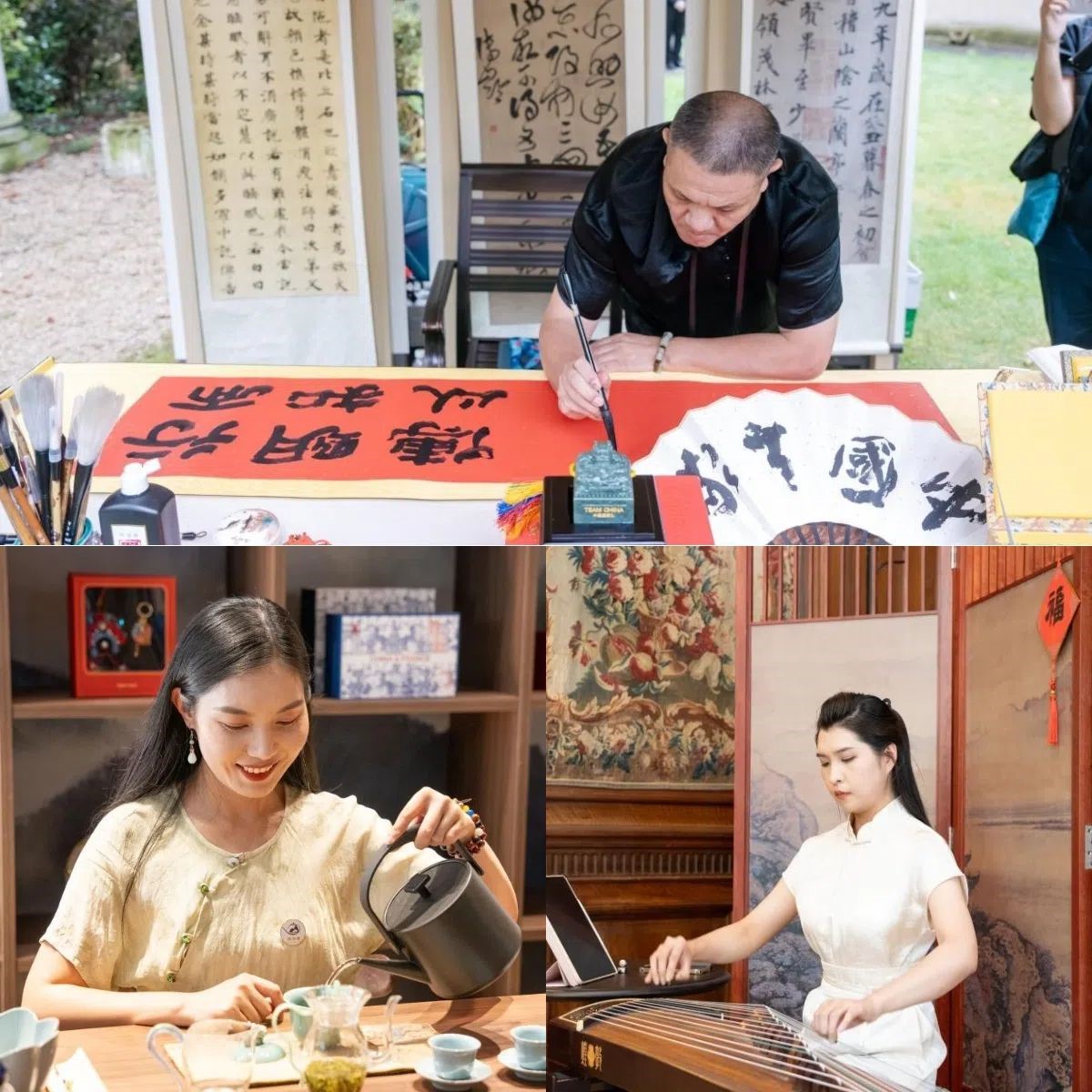 中國非遺與傳統(tǒng)文化展區(qū)引人入勝。 “中國之家”供圖