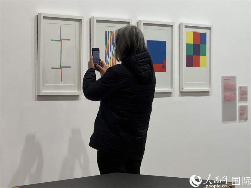 11月8日，觀眾在“瑞士經(jīng)典設(shè)計(jì)展”作品前駐足欣賞。人民網(wǎng) 謝瑩攝 
