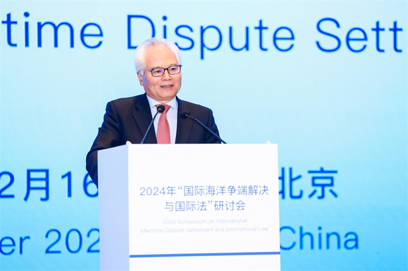 華陽(yáng)海洋研究中心理事長(zhǎng)、中國(guó)南海研究院學(xué)術(shù)委員會(huì)主席吳士存在開幕式致歡迎辭。華陽(yáng)海洋研究中心供圖