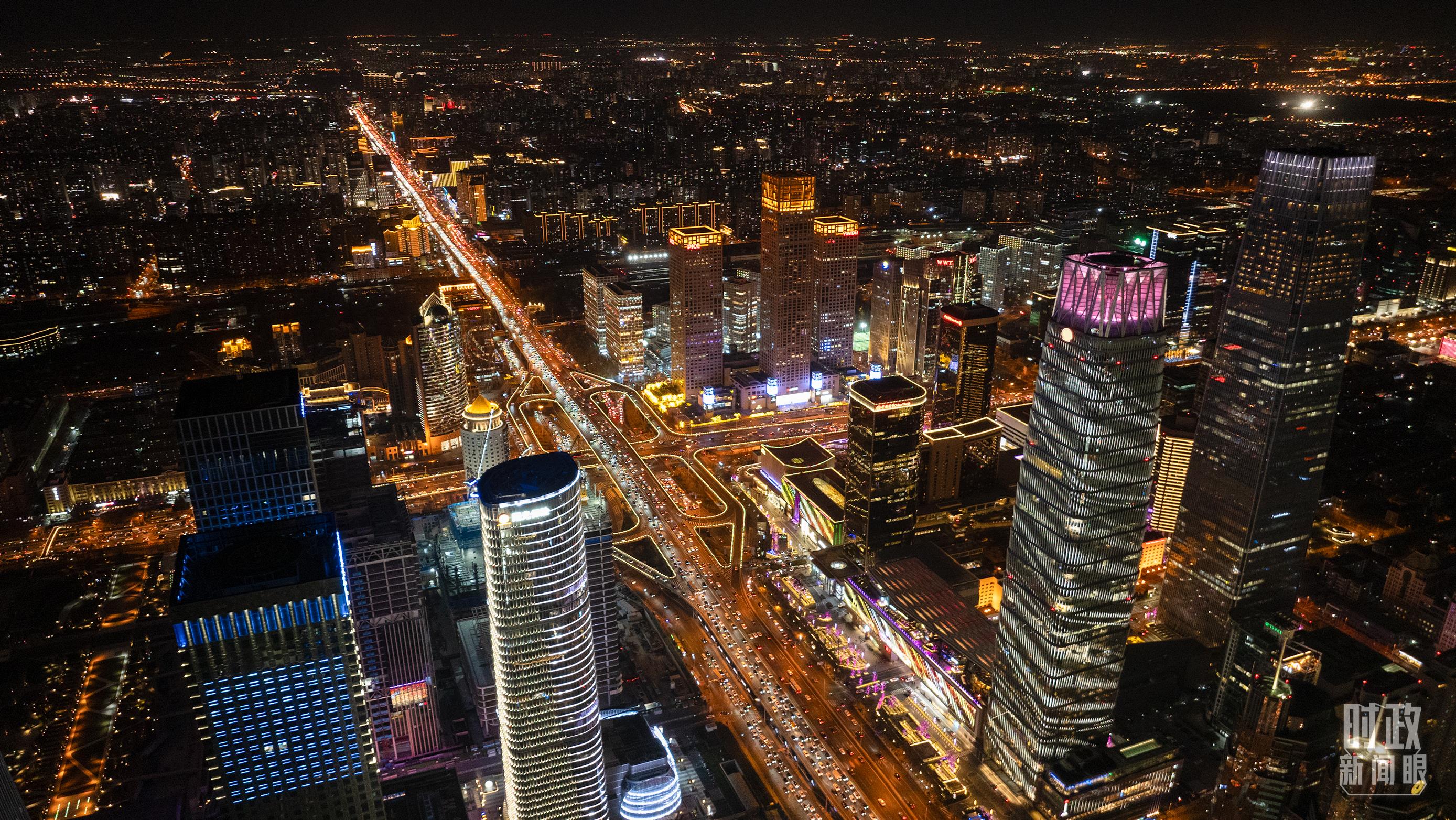 △北京CBD（中央商務(wù)區(qū)）。（總臺記者郭增浩拍攝）