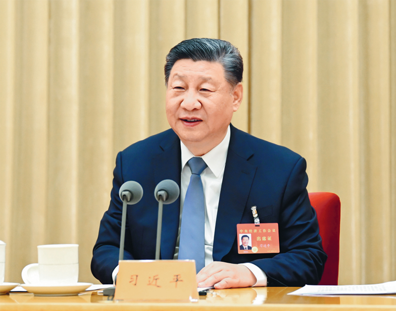 2024年12月11日至12日，中央經(jīng)濟(jì)工作會議在北京舉行。中共中央總書記、國家主席、中央軍委主席習(xí)近平出席會議并發(fā)表重要講話。 新華社記者 謝環(huán)馳/攝