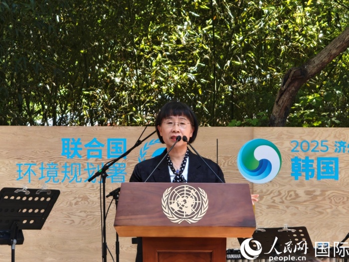 周國梅致辭。人民網(wǎng)記者 李明攝